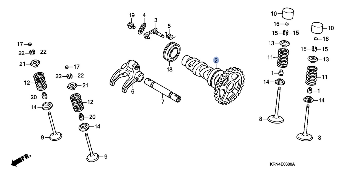 Honda OEM part 14100-KRN-730