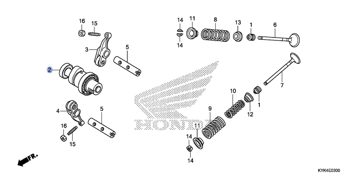 Honda OEM part 14100-KYK-910