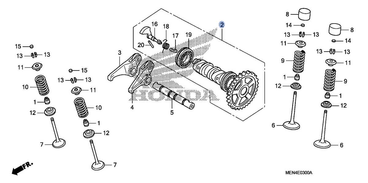 Honda OEM part 14100-MEN-A50