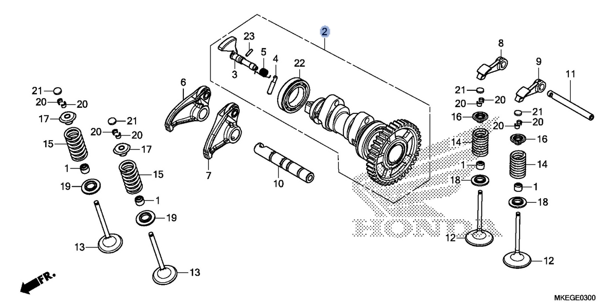 Honda OEM part 14100-MKE-A50
