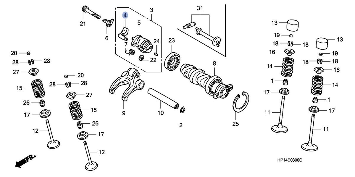 Honda OEM part 14102-HP1-670