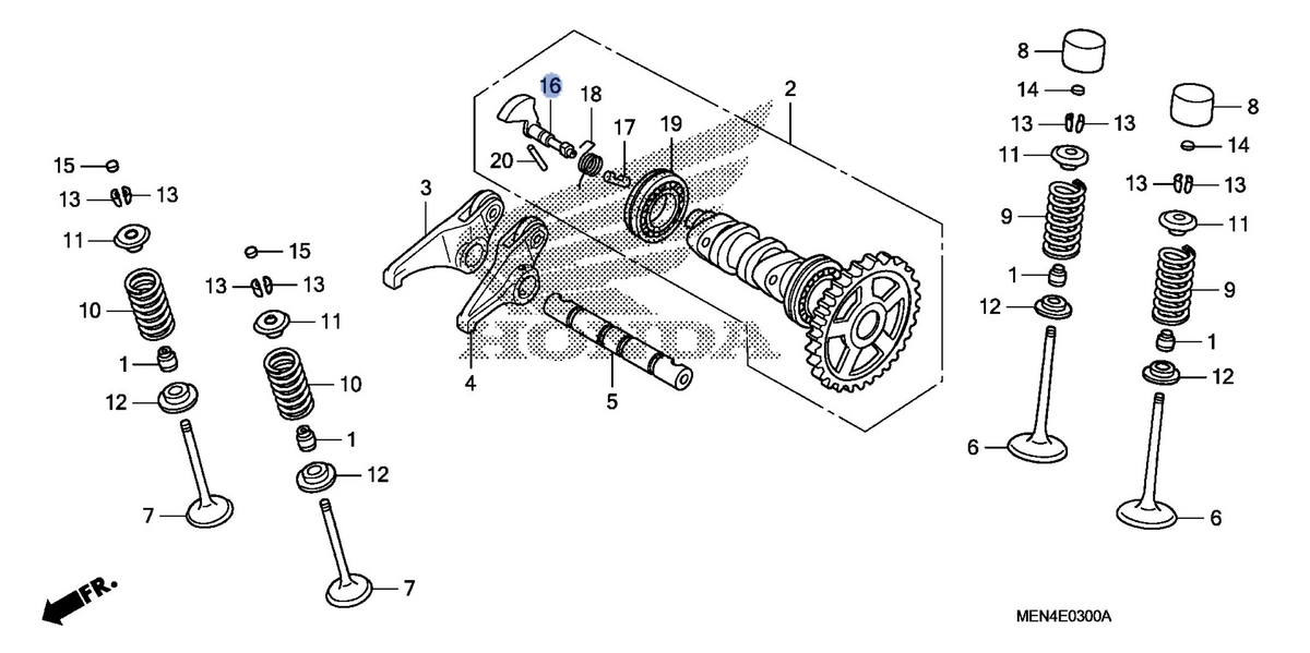 Honda OEM part 14102-MEN-A50