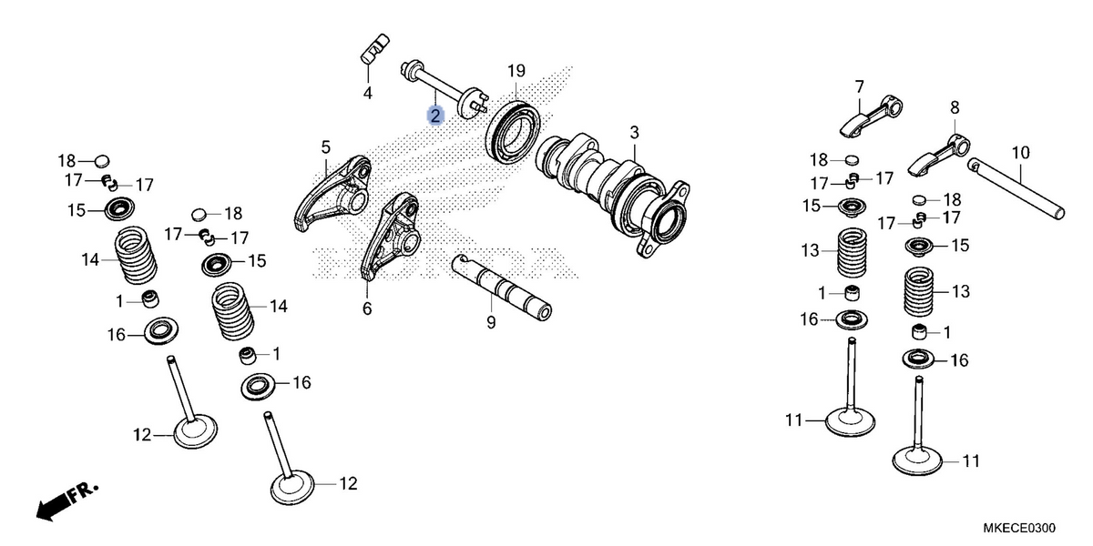 Honda OEM part 14103-MKE-AF0