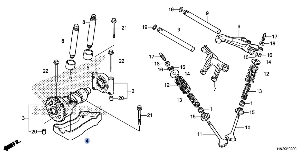 Honda OEM part 14104-HN2-000