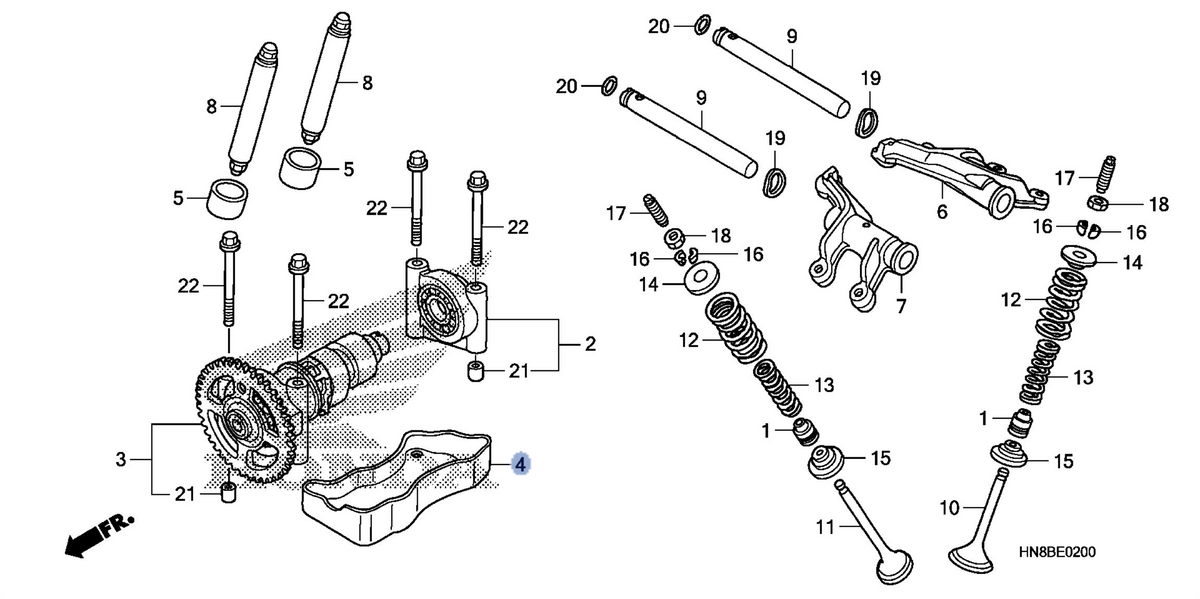 Honda OEM part 14104-HN8-000