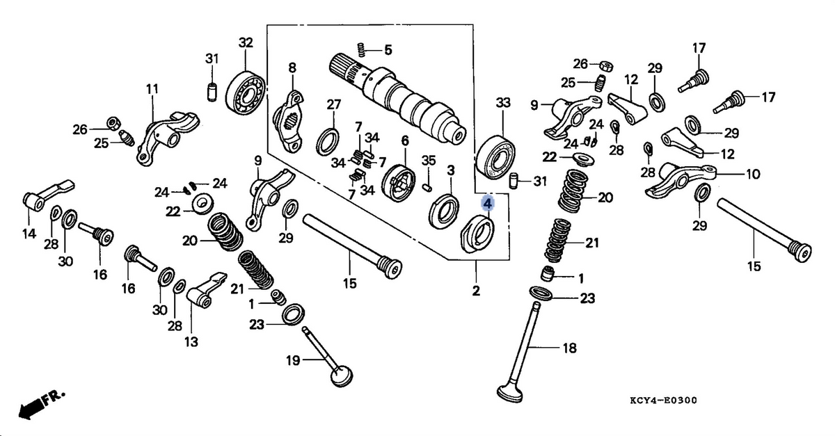 Honda OEM part 14105-KCY-670
