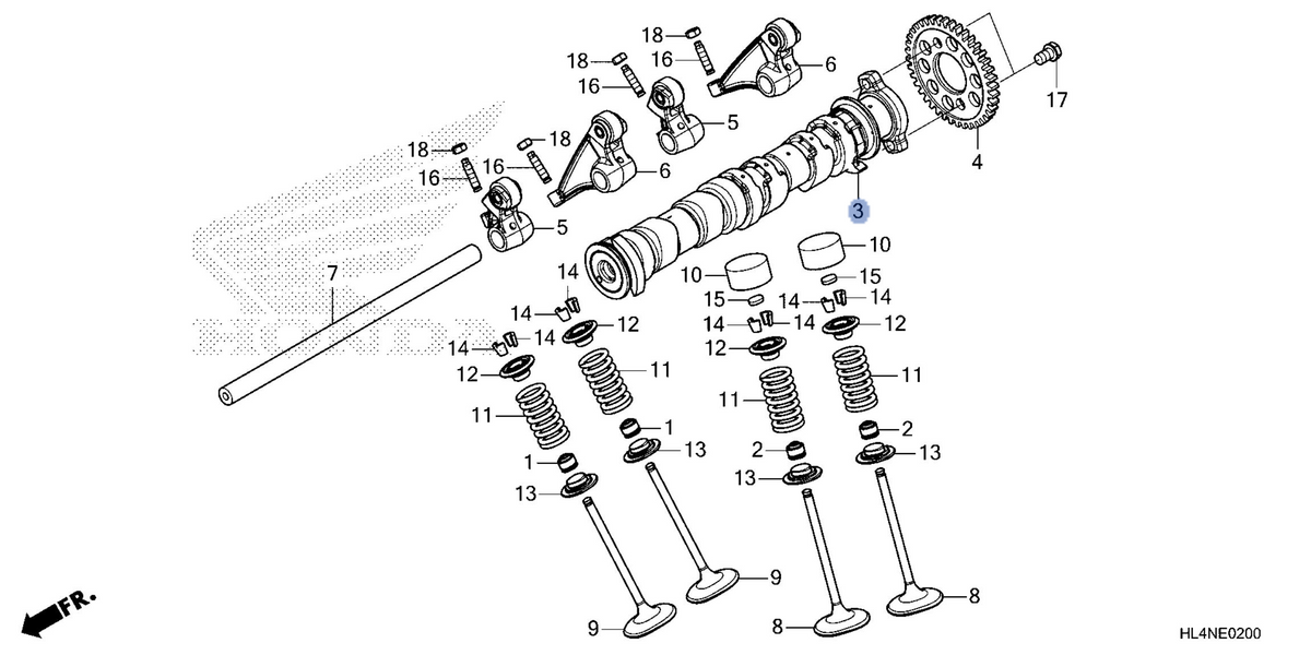 Honda OEM part 14110-HL4-AJ0
