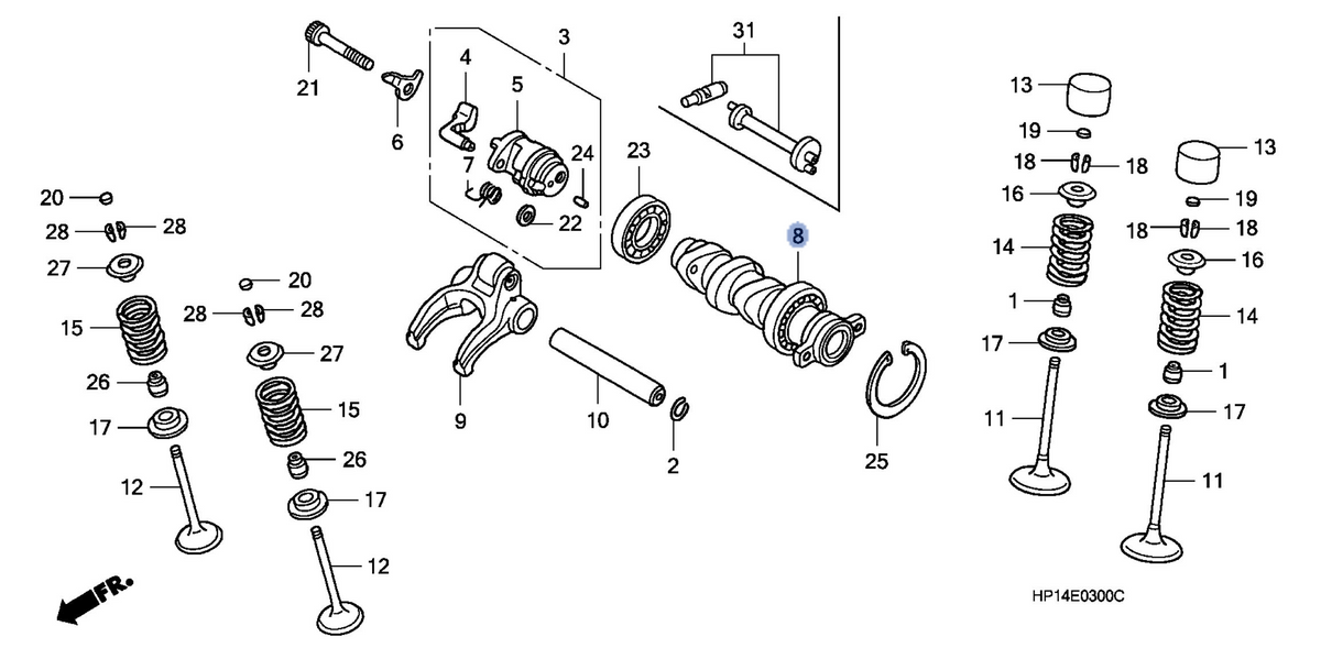 Honda OEM part 14110-HP1-600
