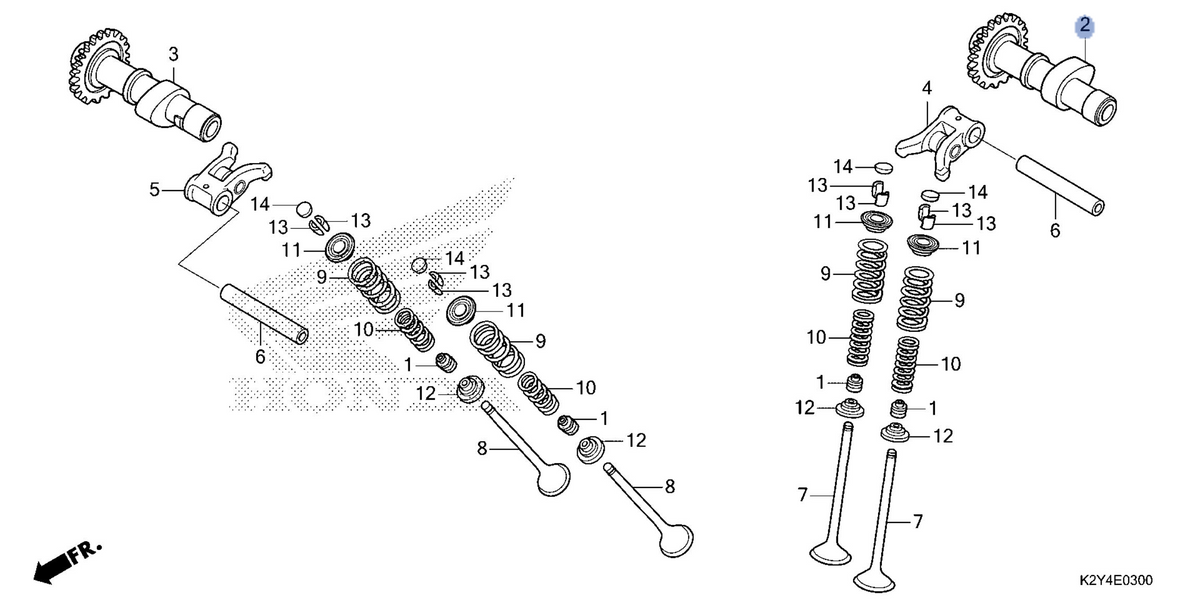 Honda OEM part 14110-K2Y-A00