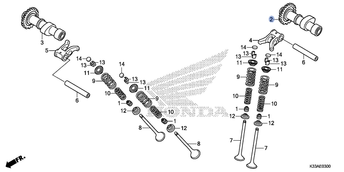 Honda OEM part 14110-K33-D00
