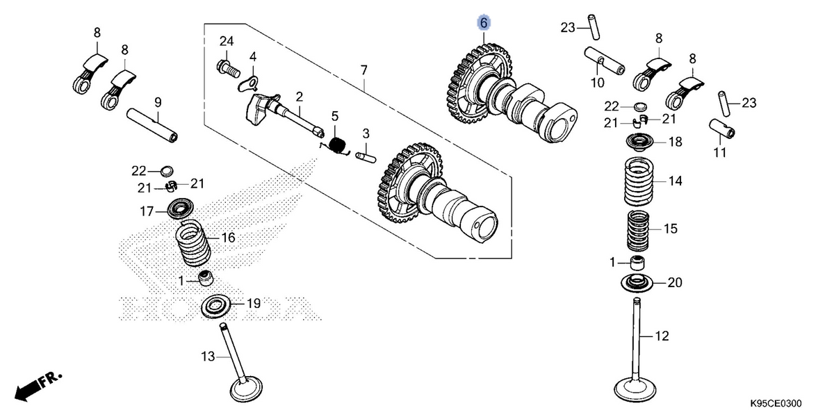 Honda OEM part 14110-K95-AG0