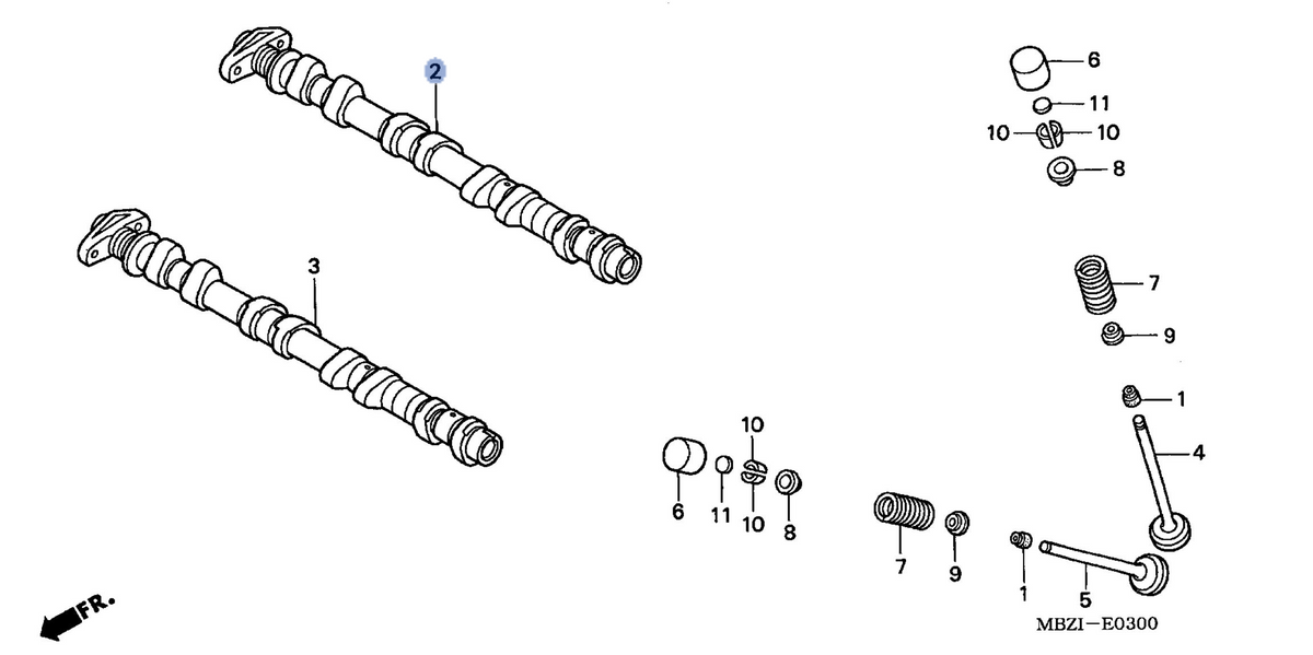 Honda OEM part 14110-MBZ-K00