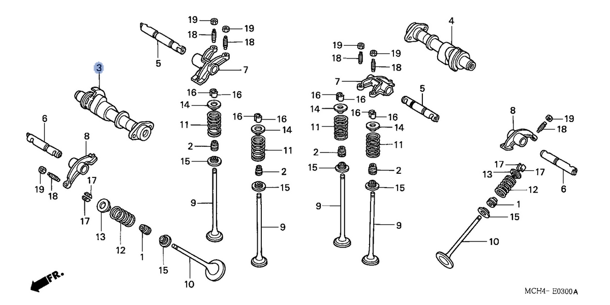 Honda OEM part 14110-MCH-000