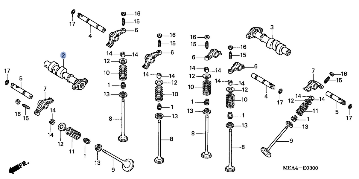Honda OEM part 14110-MEA-670