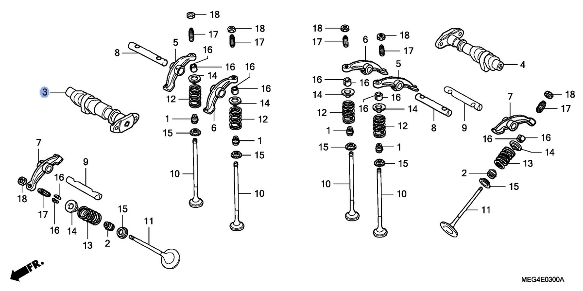 Honda OEM part 14110-MEG-000