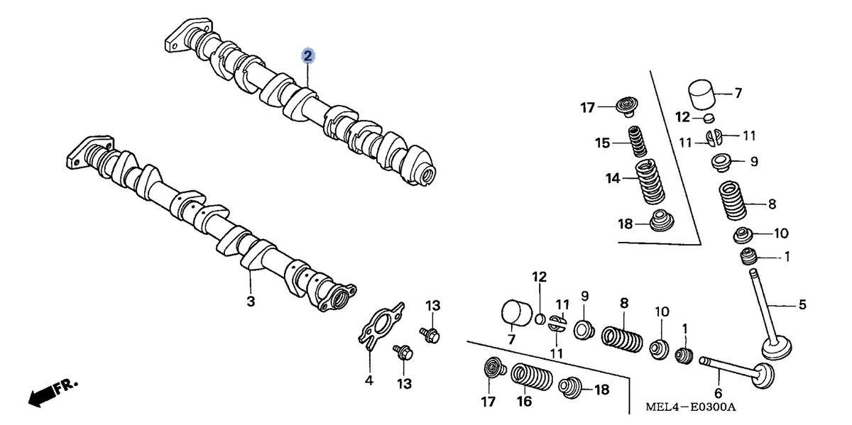 Honda OEM part 14110-MEL-000