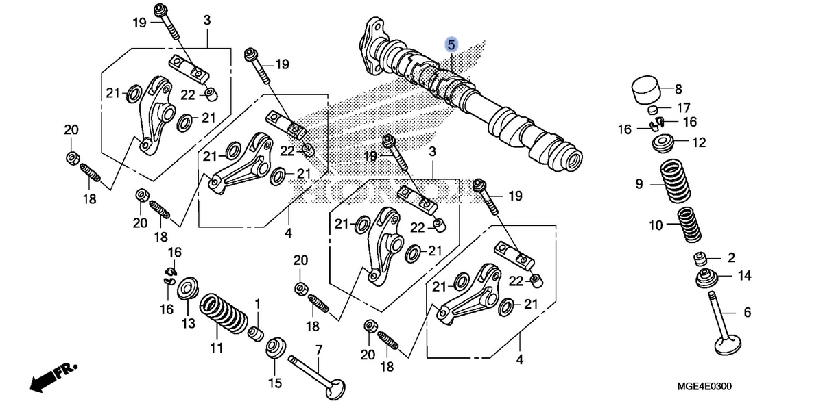 Honda OEM part 14110-MGE-000