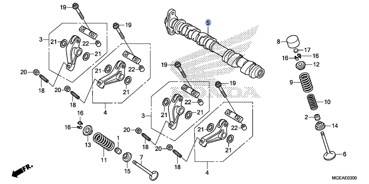 Honda OEM part 14110-MGE-010