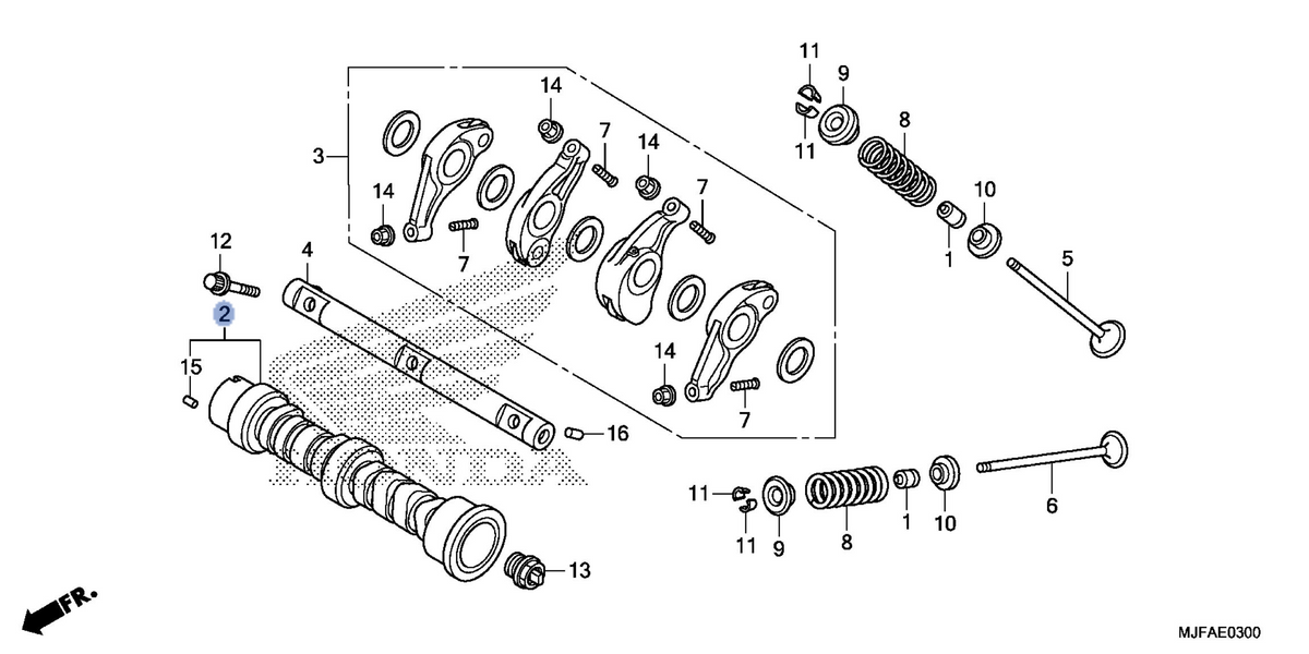 Honda OEM part 14110-MGS-D30