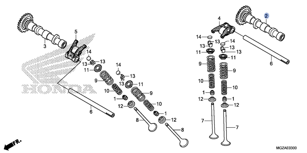 Honda OEM part 14110-MGZ-J00