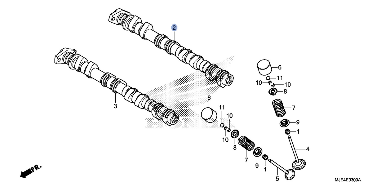 Honda OEM part 14110-MJE-D00
