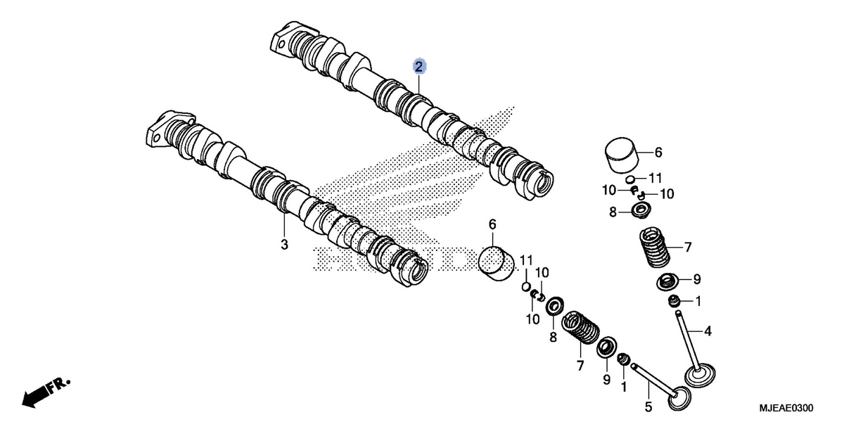 Honda OEM part 14110-MJE-D01