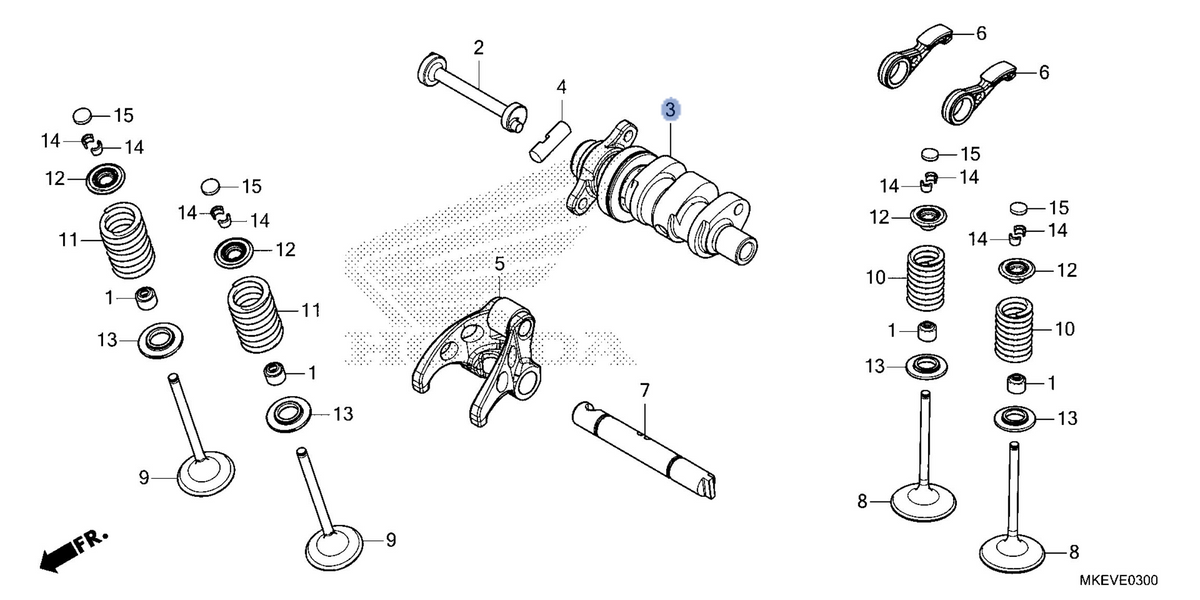 Honda OEM part 14110-MKE-B50