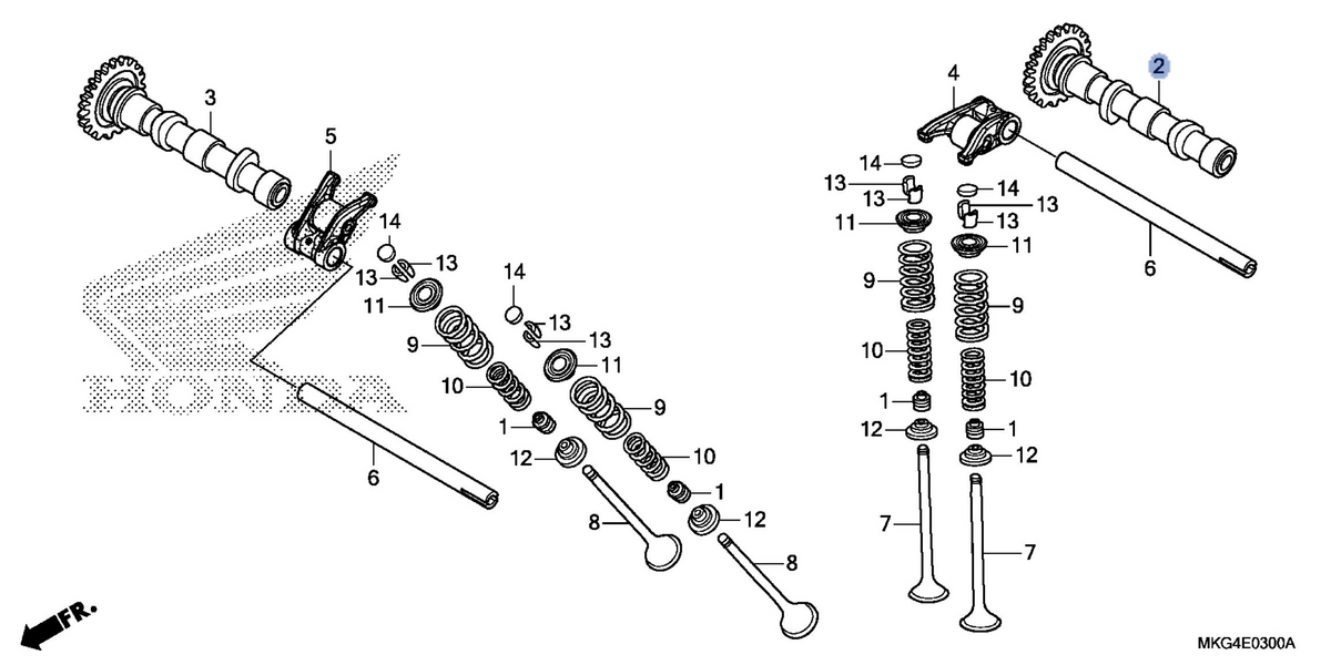 Honda OEM part 14110-MKG-A00