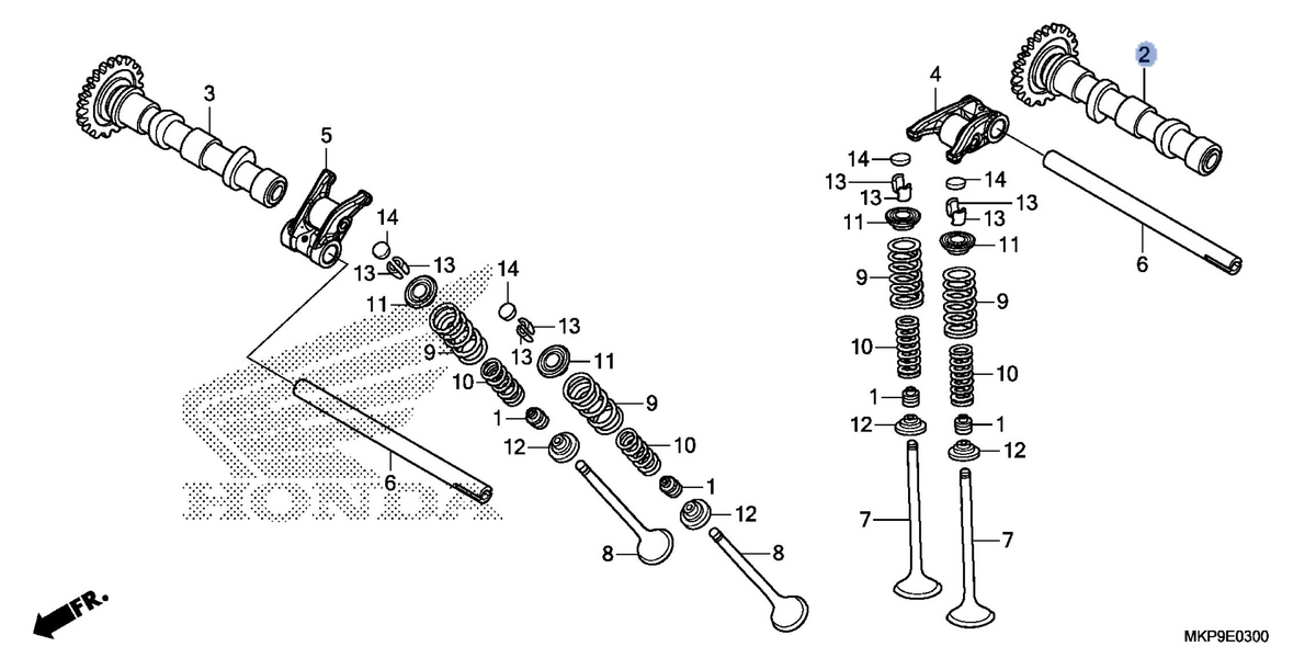 Honda OEM part 14110-MKP-D00