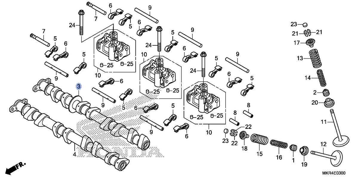 Honda OEM part 14110-MKR-D10