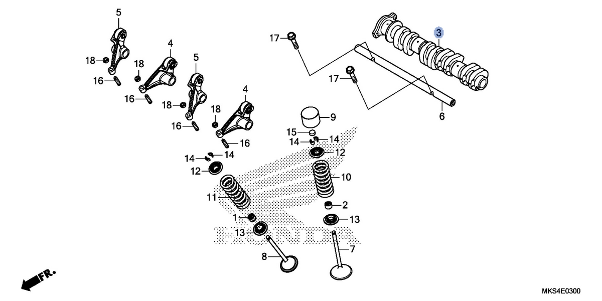 Honda OEM part 14110-MKS-E00