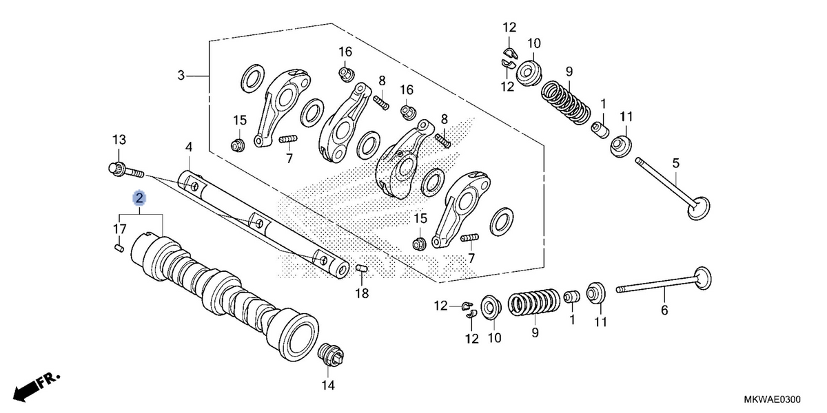 Honda OEM part 14110-MKT-D00