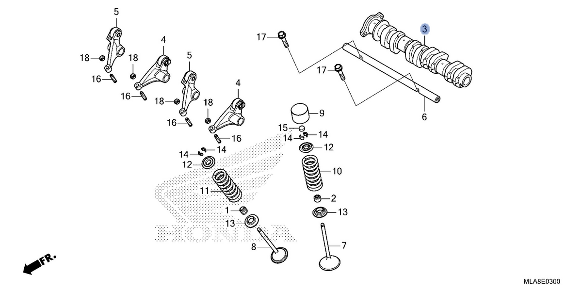 Honda OEM part 14110-MLA-A00