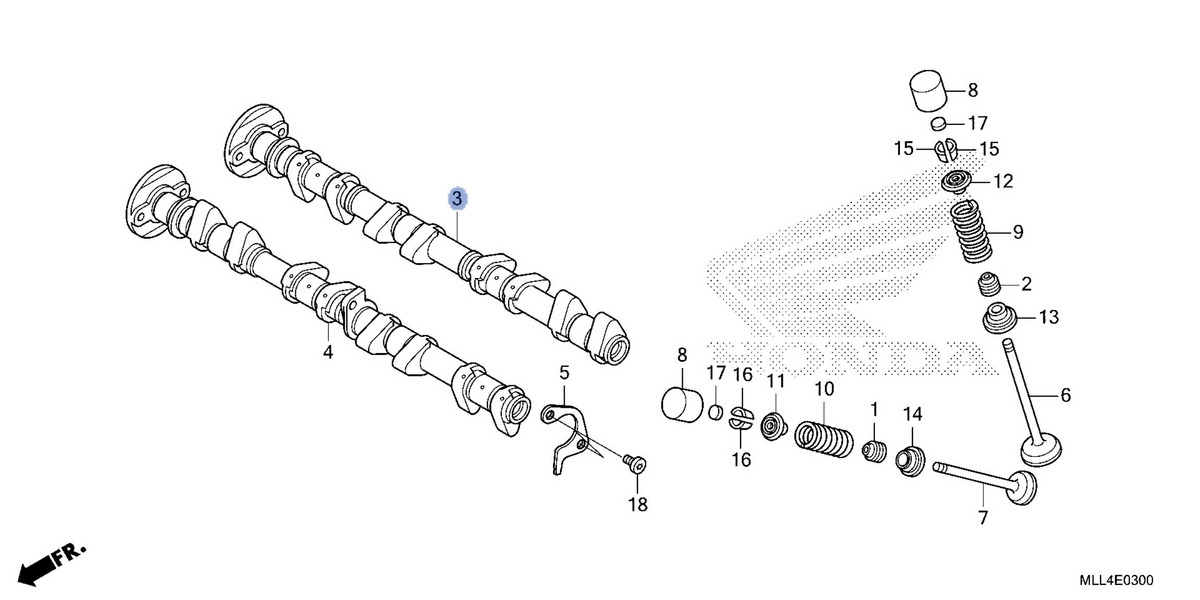 Honda OEM part 14110-MLL-D00