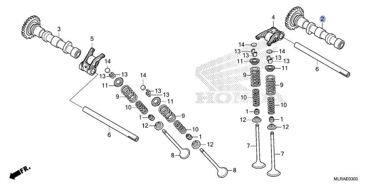 Honda OEM part 14110-MLR-D00