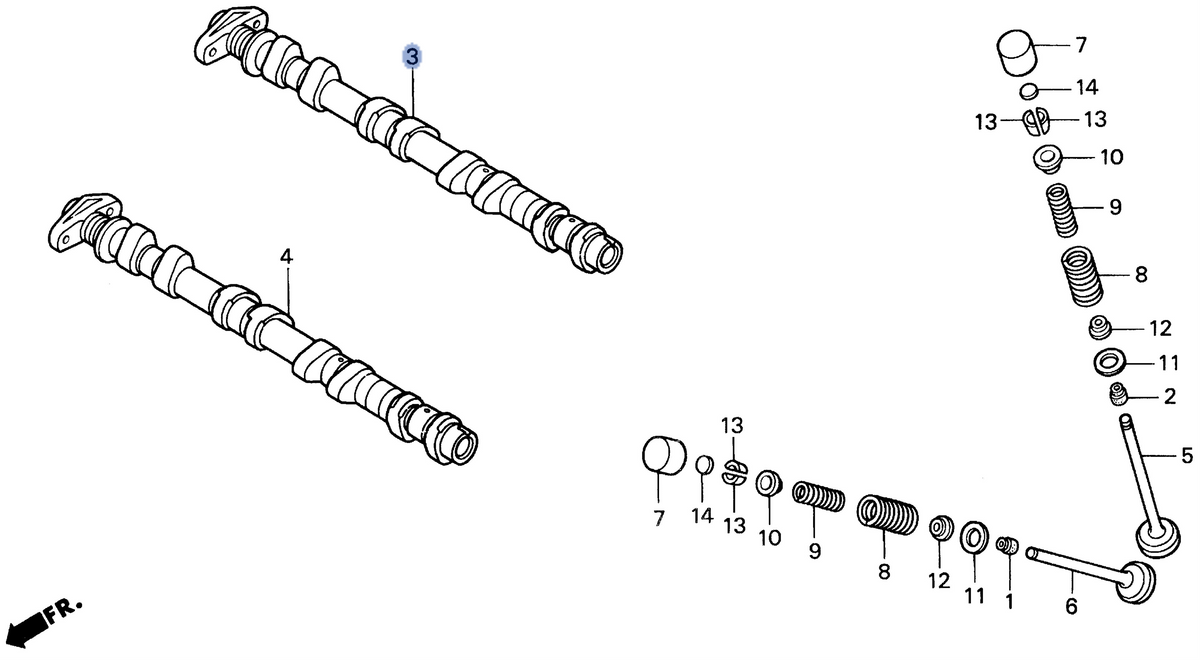 Honda OEM part 14110-MW0-000