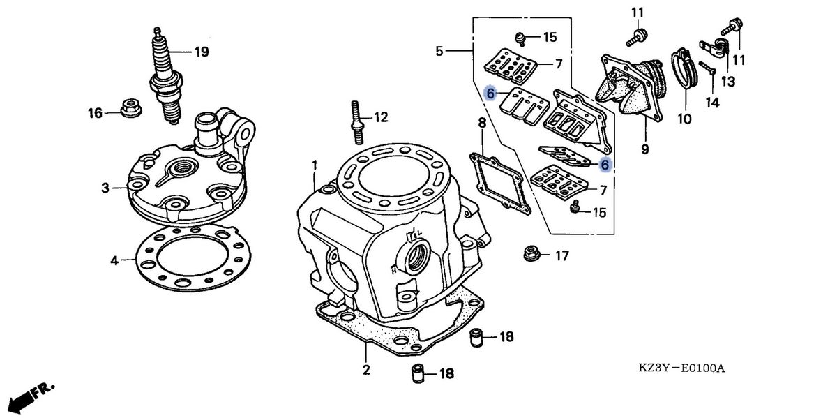 Honda OEM part 14111-KZ3-J21