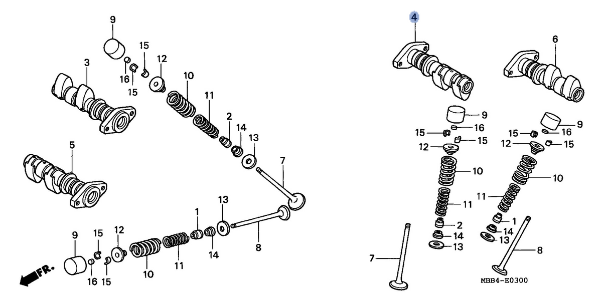 Honda OEM part 14120-MBB-000