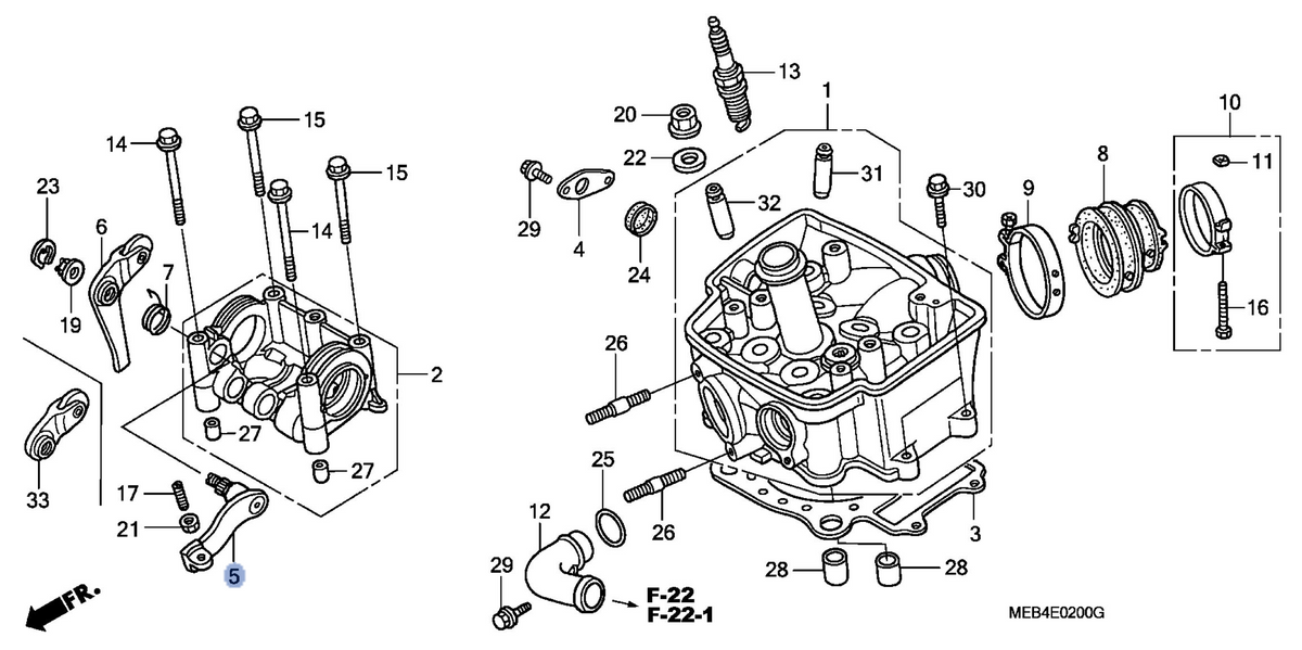 Honda OEM part 14120-MEB-770