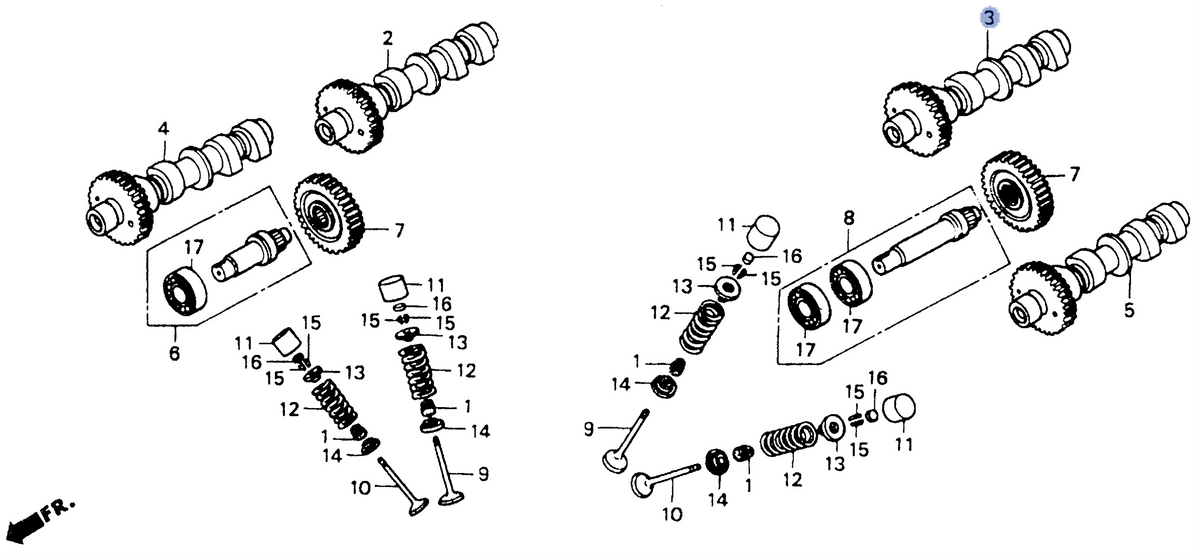 Honda OEM part 14120-MT3-730
