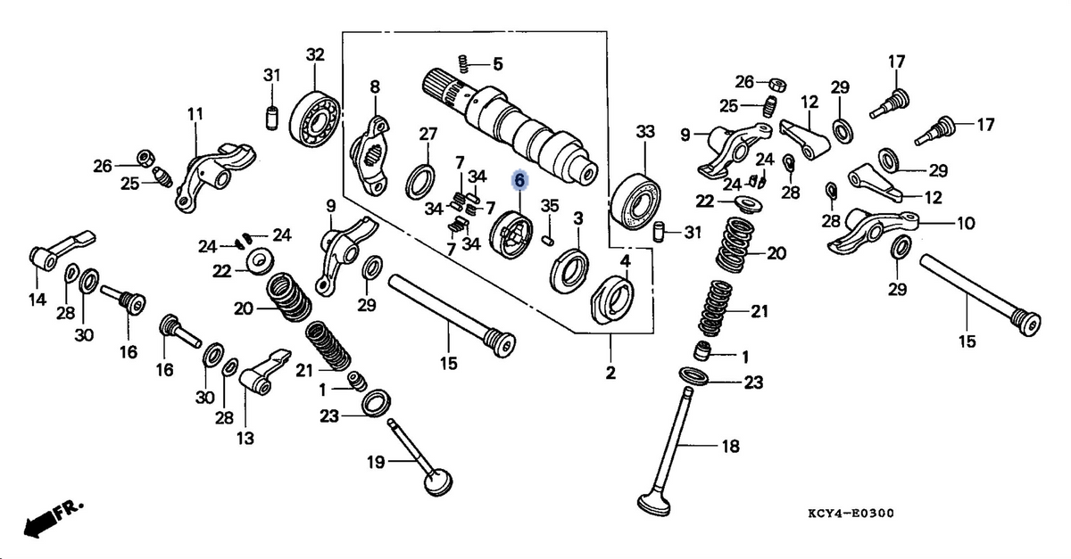 Honda OEM part 14121-KAS-900