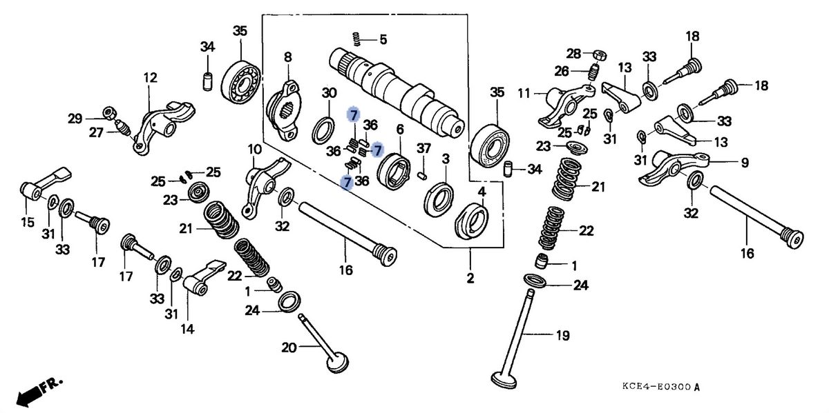 Honda OEM part 14122-KV2-940