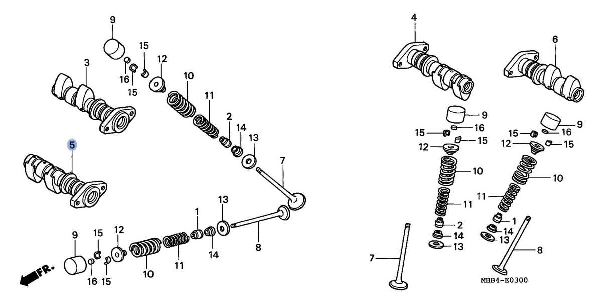 Honda OEM part 14130-MBB-000