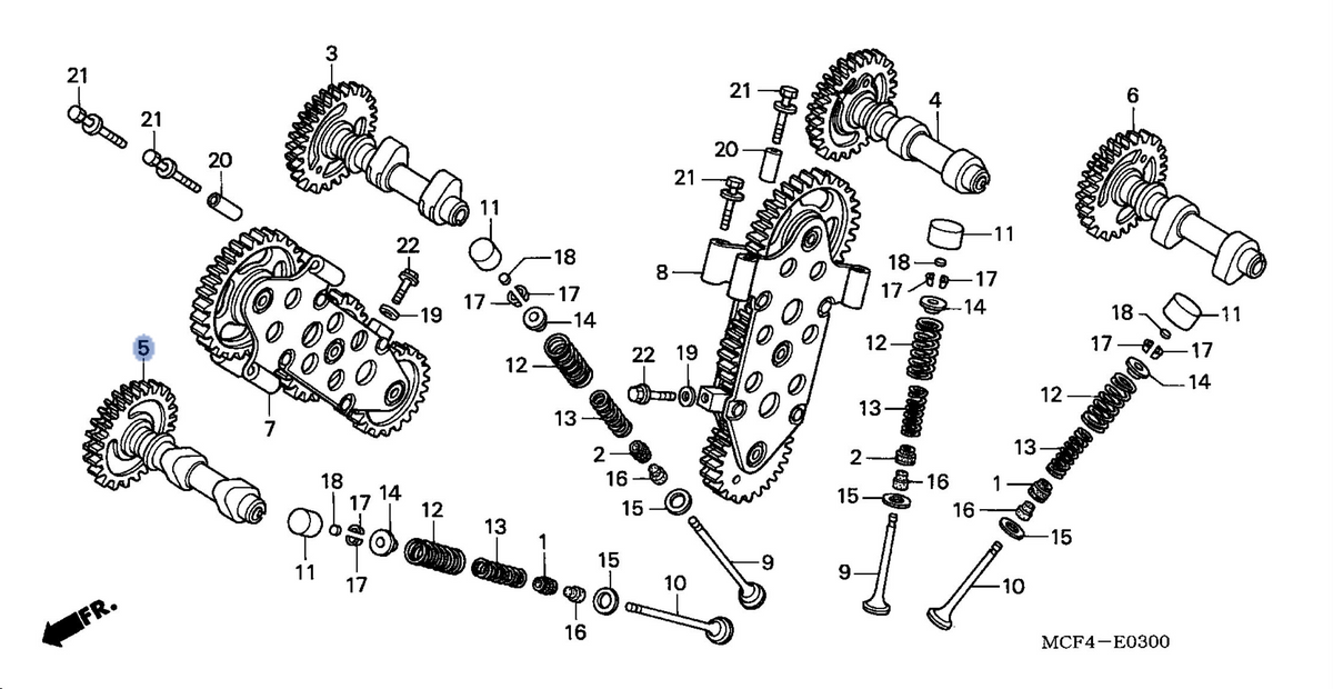 Honda OEM part 14130-MCF-000