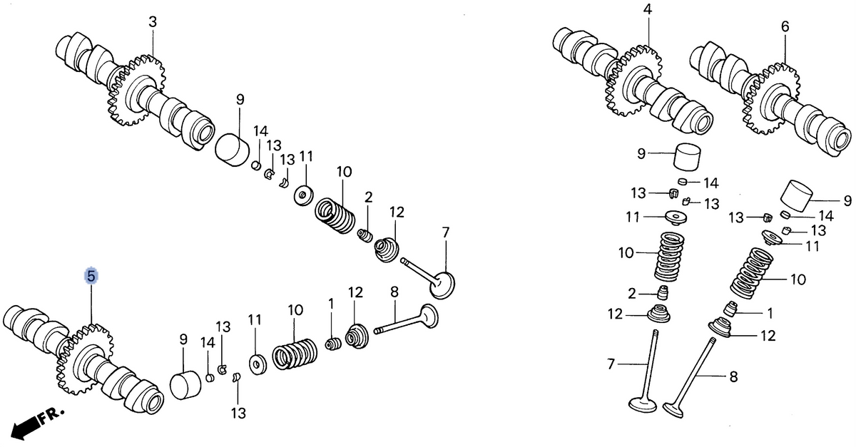 Honda OEM part 14130-MZ5-000