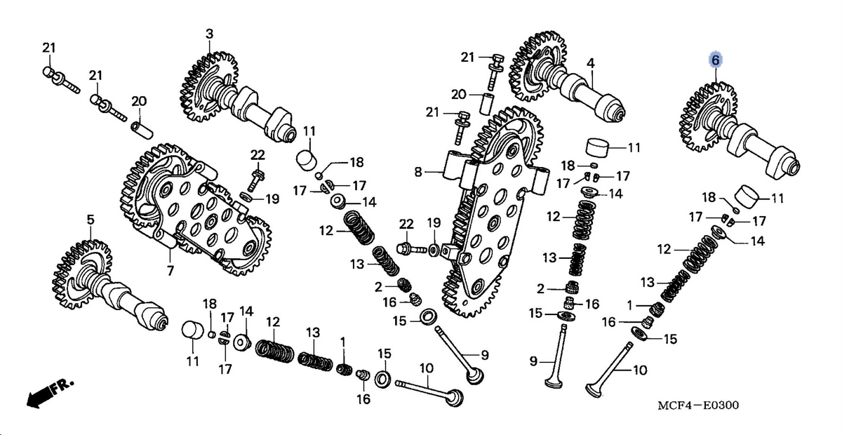 Honda OEM part 14140-MCF-000
