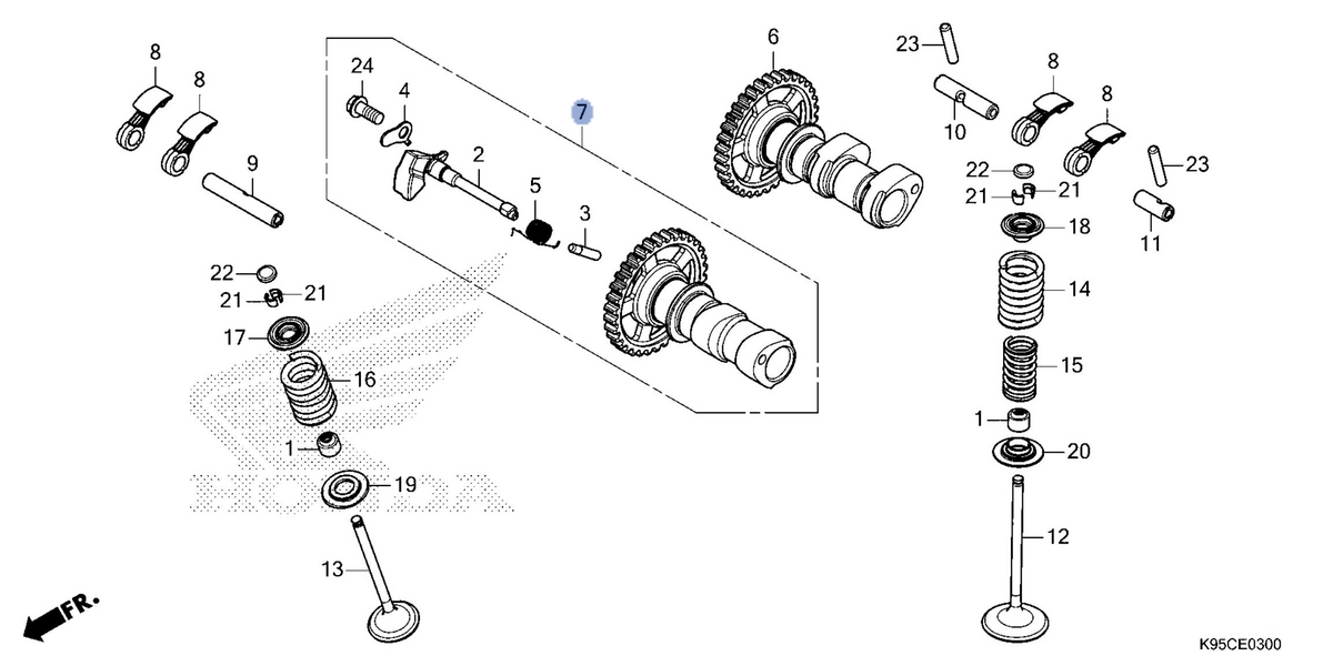Honda OEM part 14200-K95-AG0