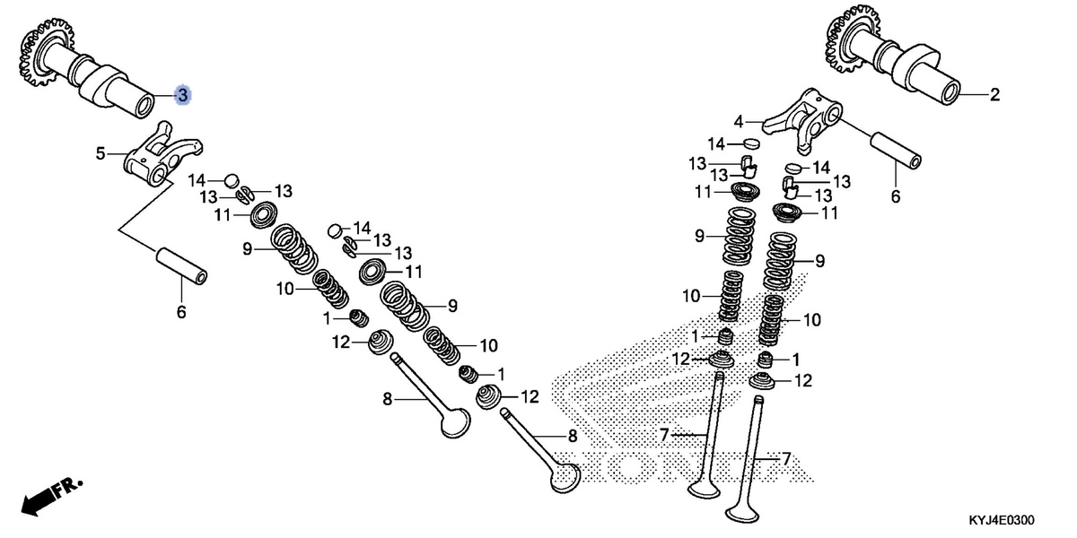 Honda OEM part 14210-KYJ-900