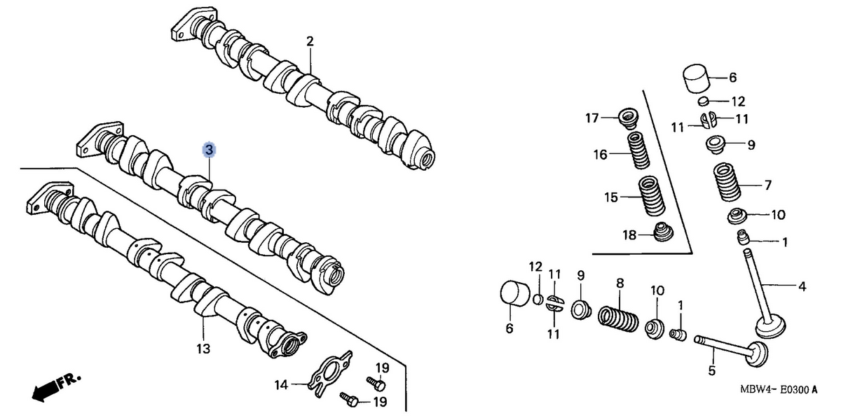 Honda OEM part 14210-MBW-010