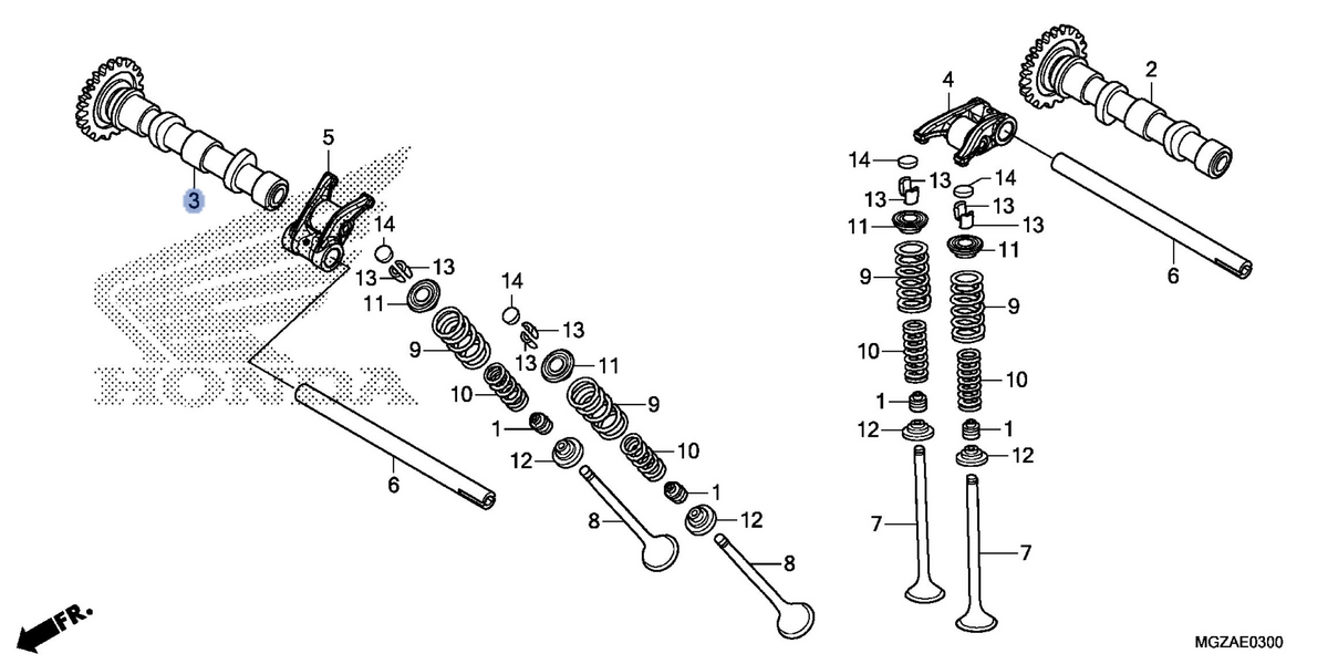 Honda OEM part 14210-MGZ-J00